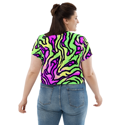 Women's Crop Tee - Mintchine Maze