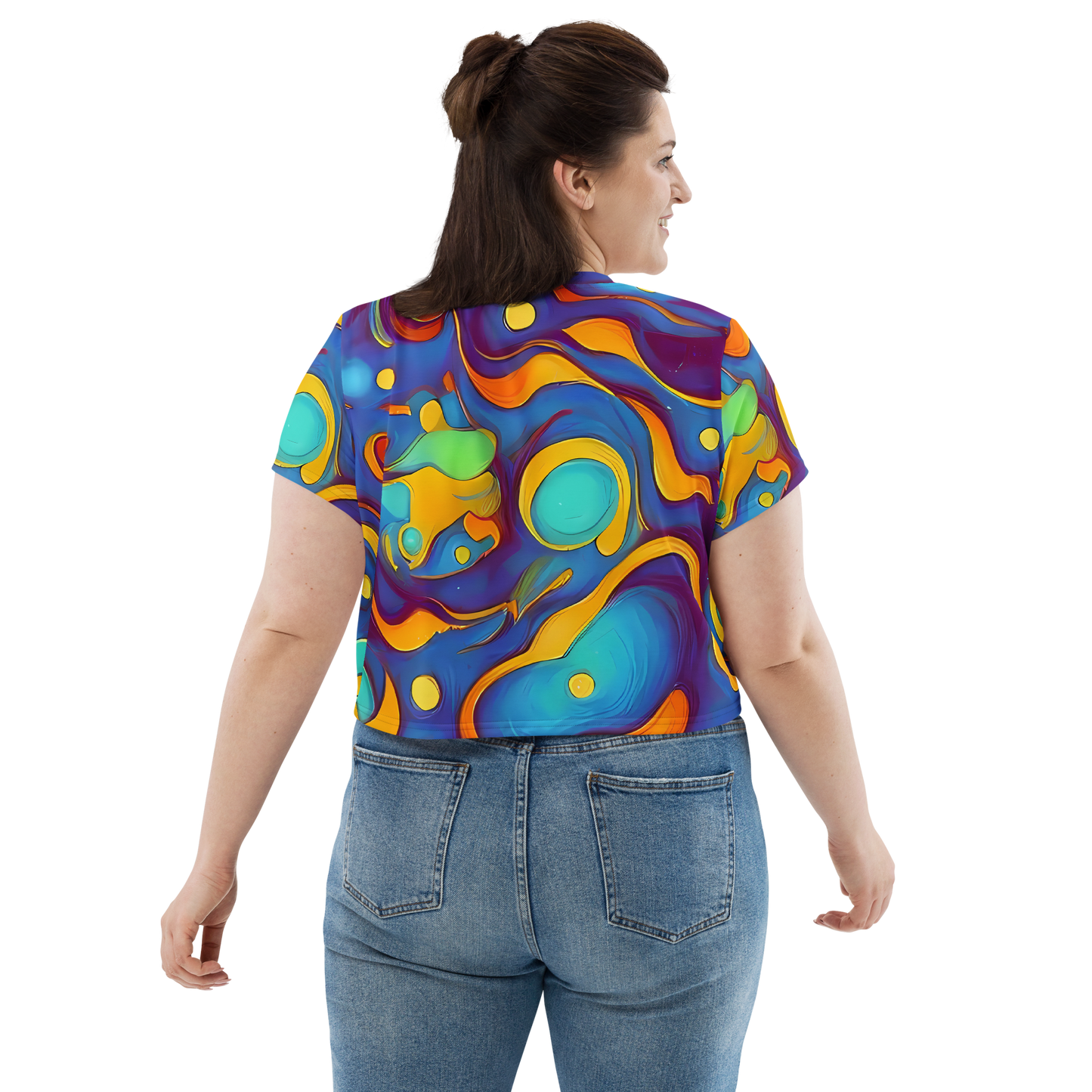 Women's Crop Tee - Pelton Swirl