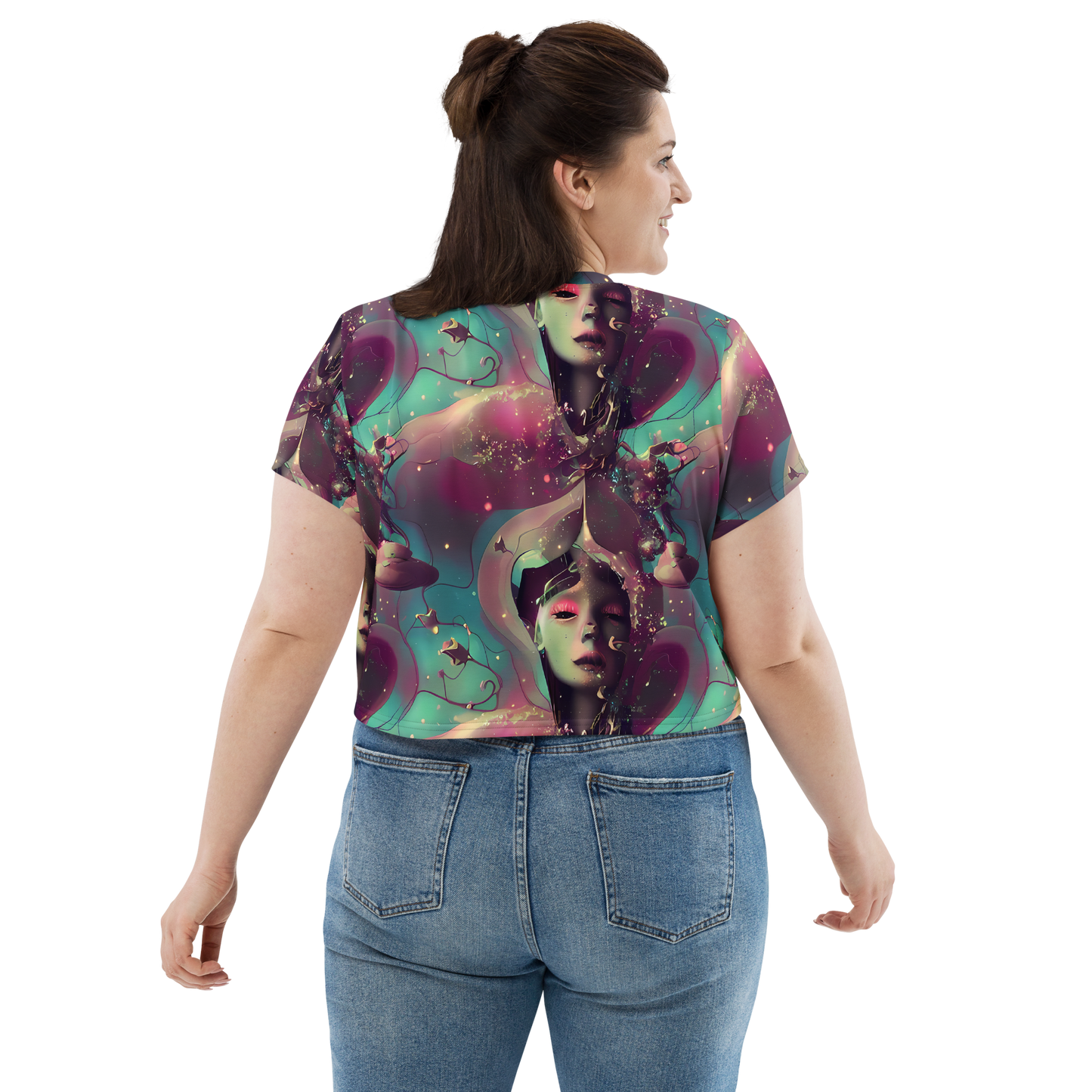 Women's Crop Tee - Nouveau Galaxy