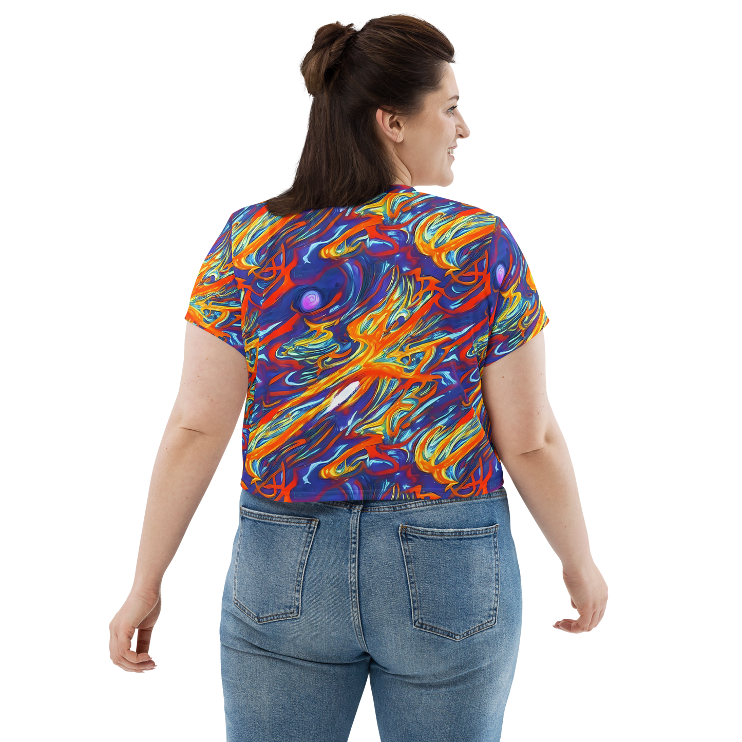 Women's Crop Tee - Galactic Ember