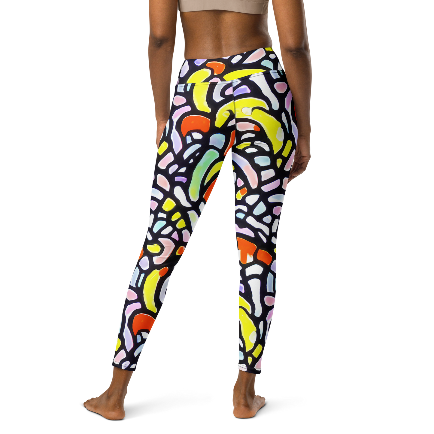 Yoga Leggings - Cubist Carousel