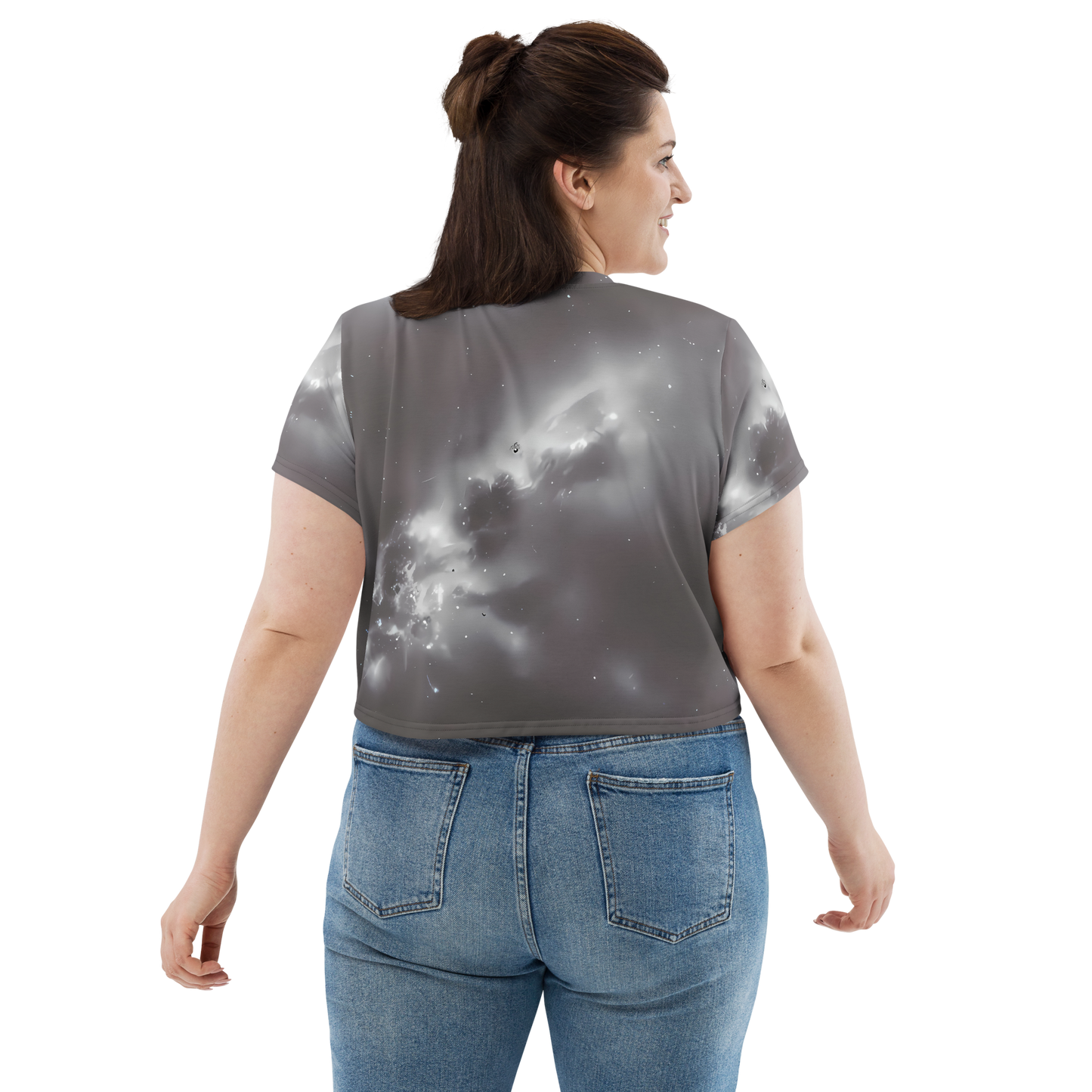 Women's Crop Tee - Silver Nebula