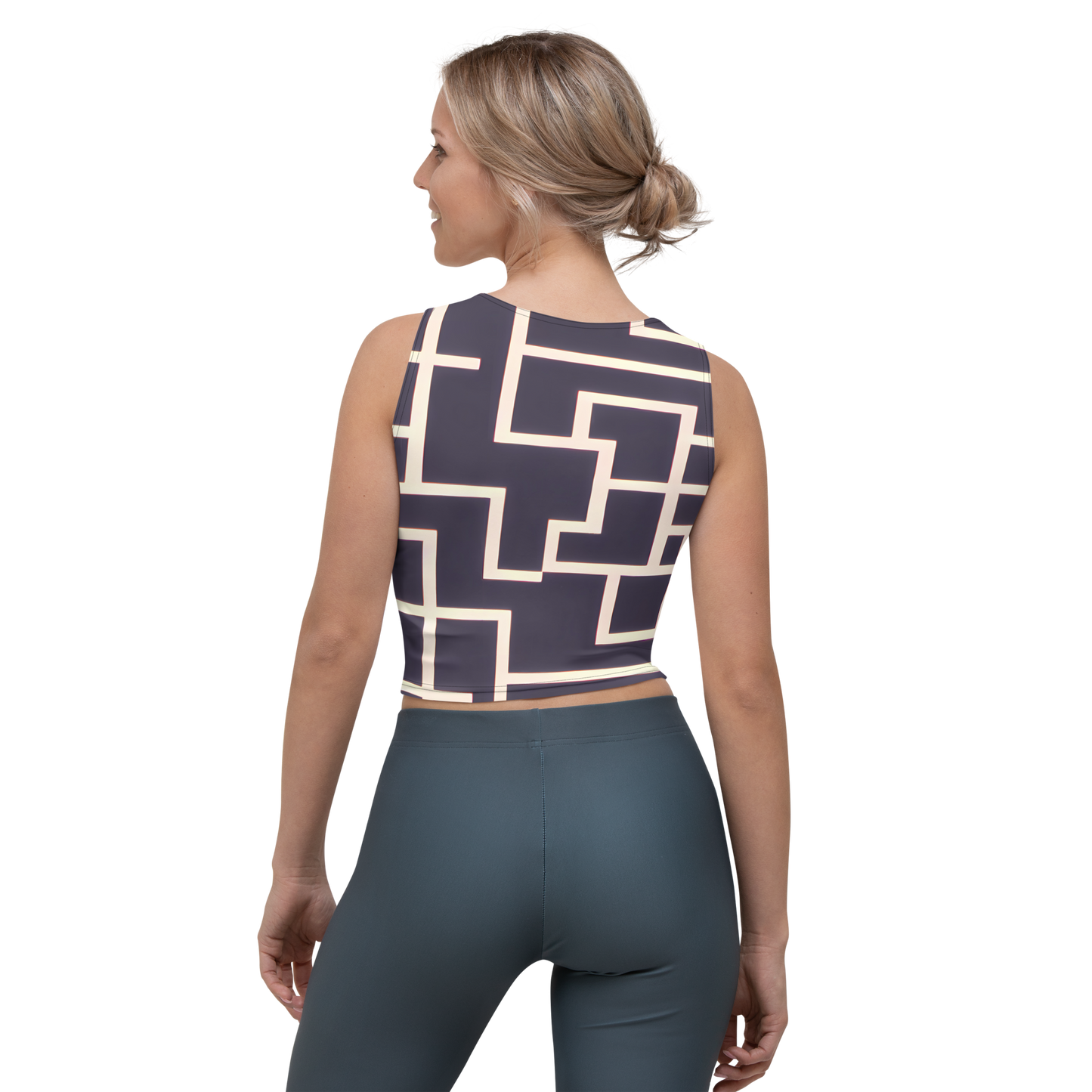 Crop Top - Gilded Gridlock