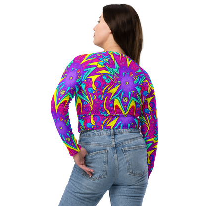 Long Sleeve Crop Top - Nebula Radiance