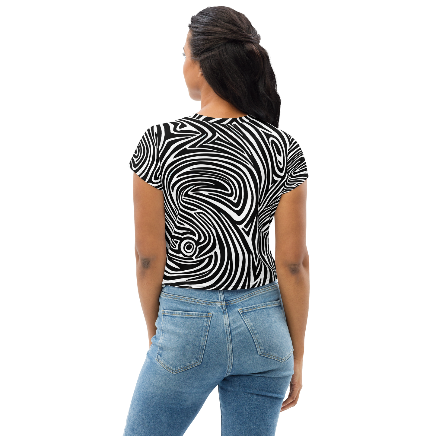 Women's Crop Tee - Vortex Veins