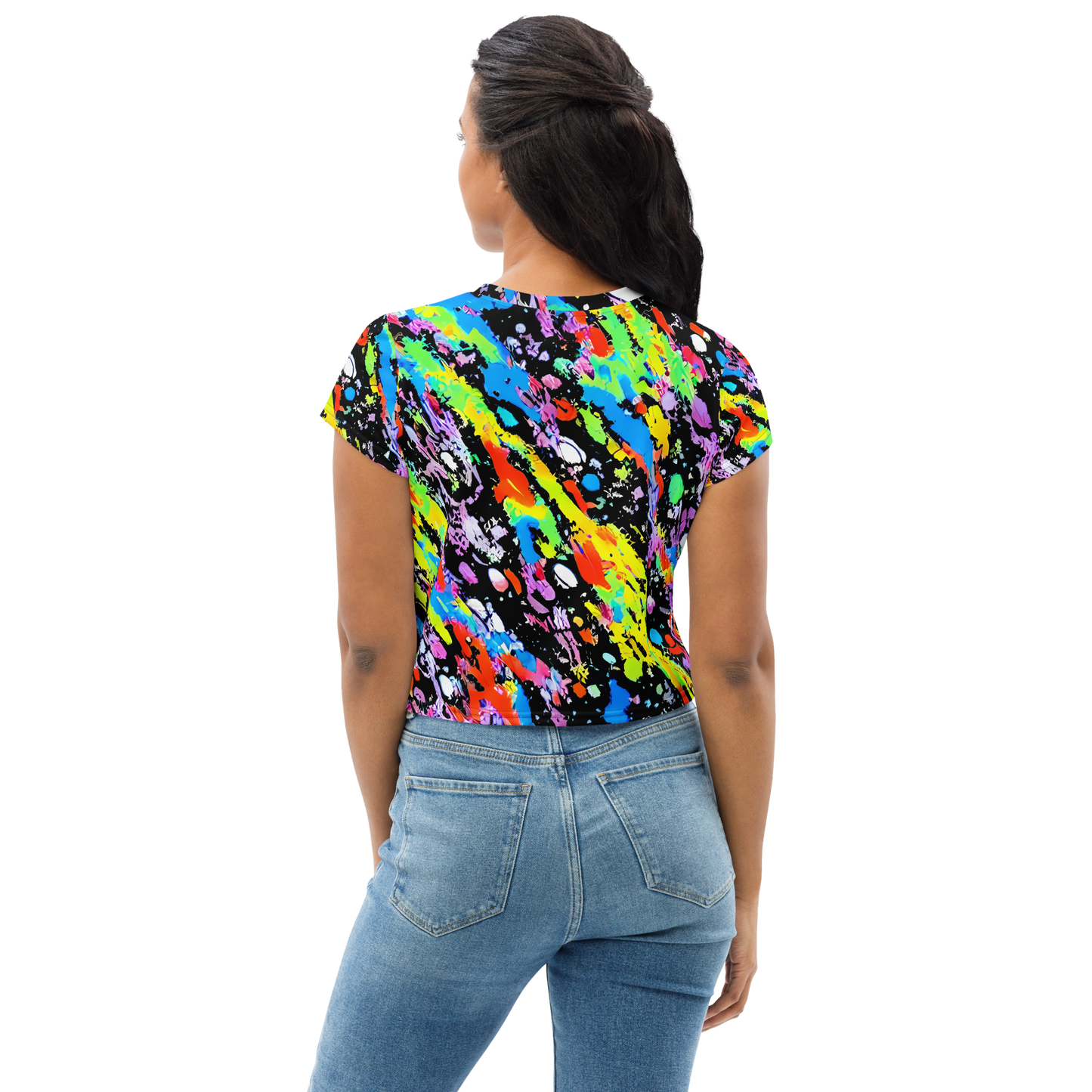 Women's Crop Tee - Pollock Pulse