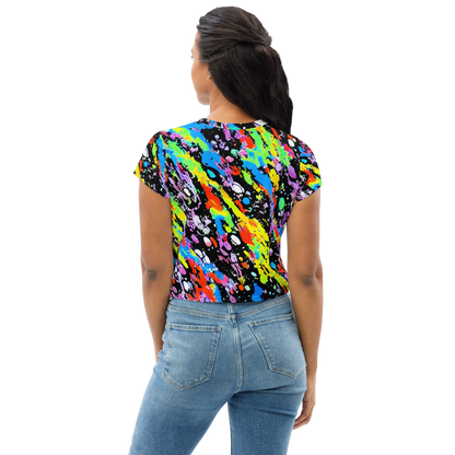 Women's Crop Tee - Pollock Pulse