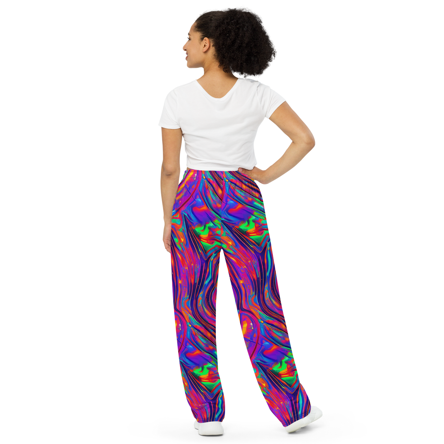 Wide-Leg Pants - Quantum Spiral