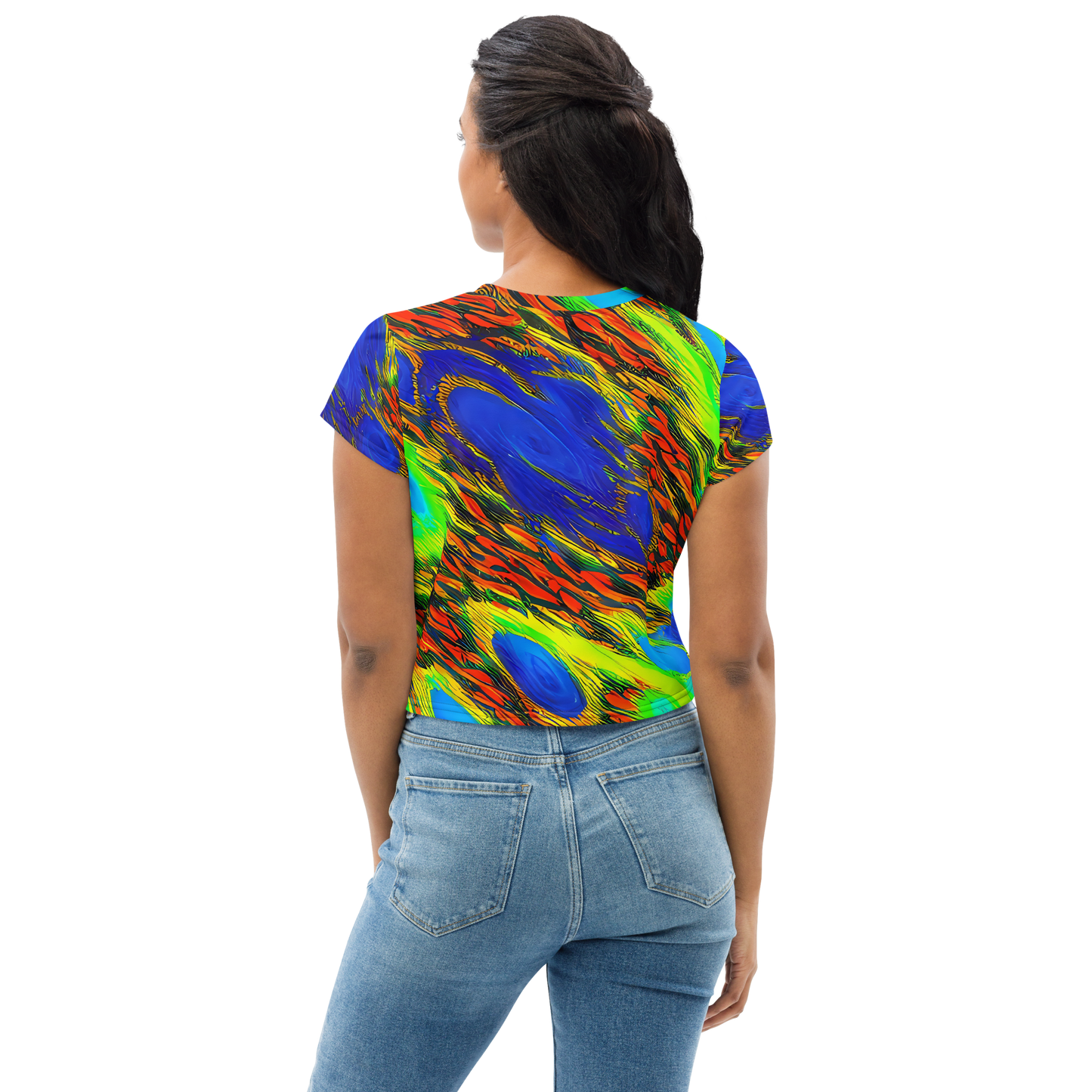 Women's Crop Tee - Hodgkin's Blaze
