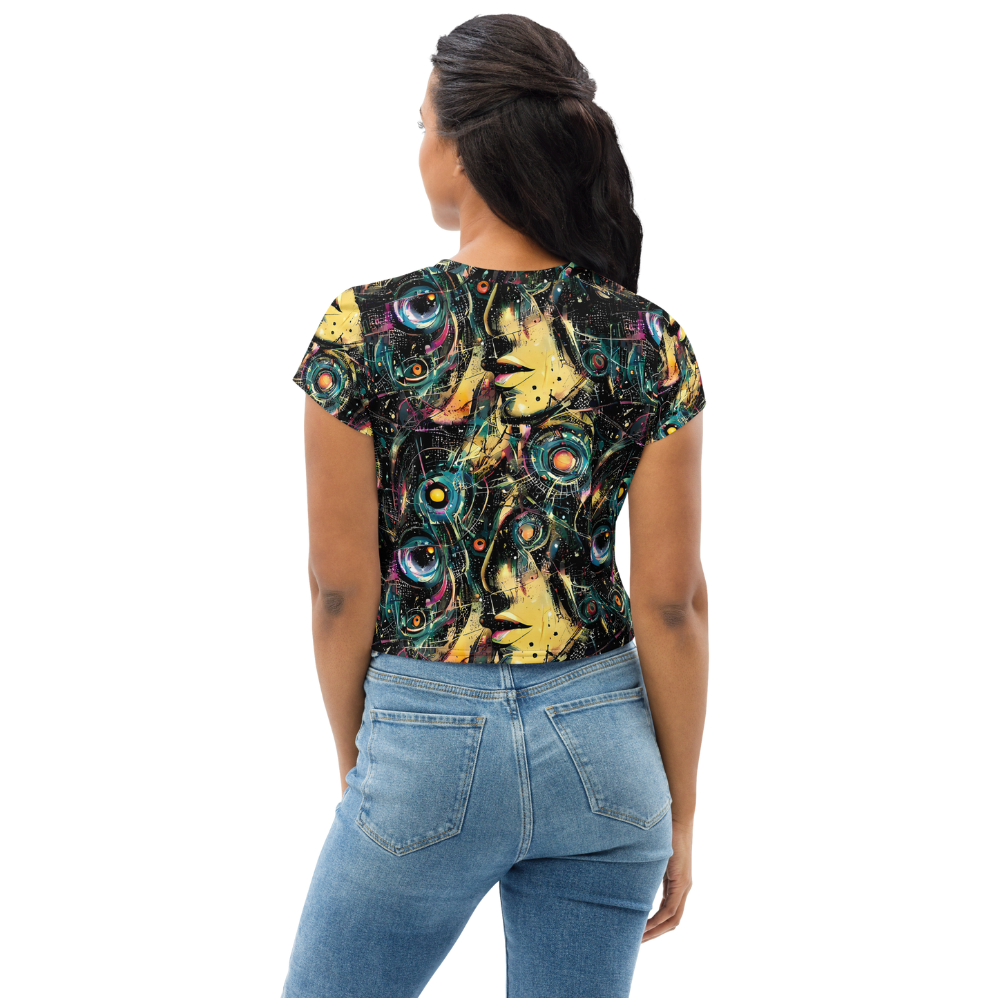 Women's Crop Tee - Celestial Echoes