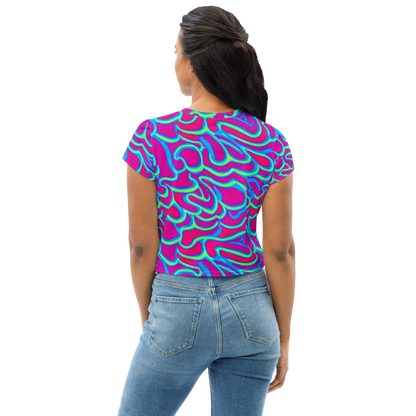 Women's Crop Tee - Aquatic Ember