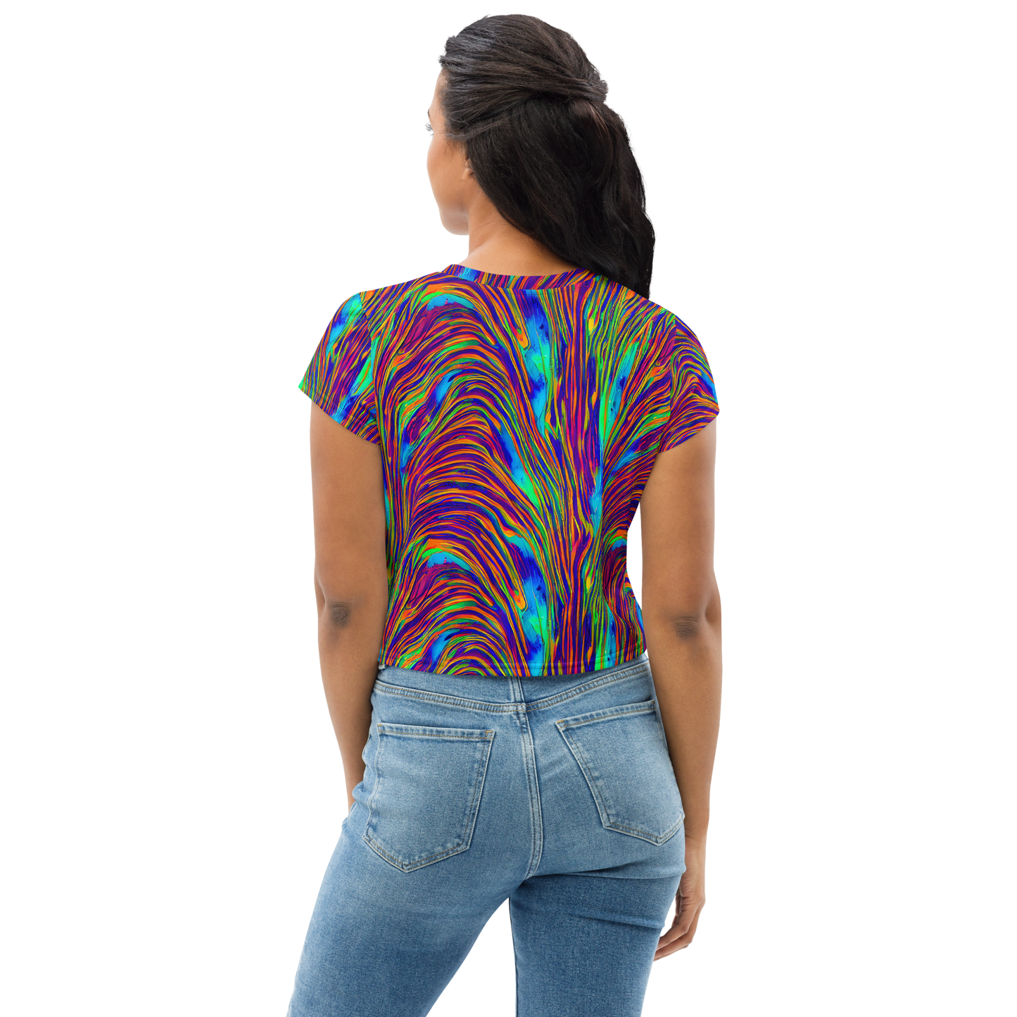 Women's Crop Tee - Lux Waves