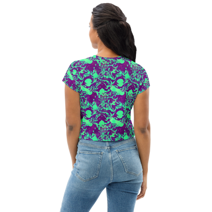 Women's Crop Tee - Alien Ripples