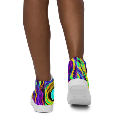 Women's High Top Canvas Shoes - Jackson Swirl