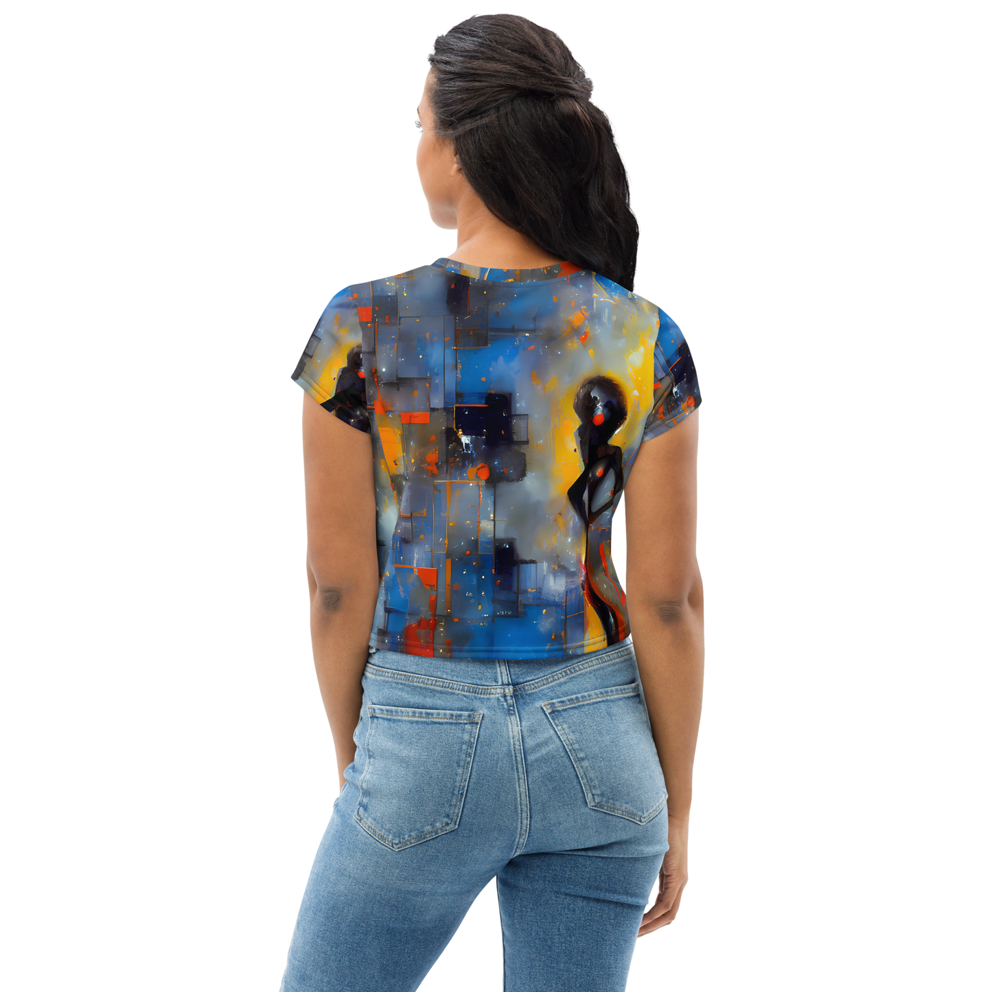 Women's Crop Tee - Neoblock Fusion