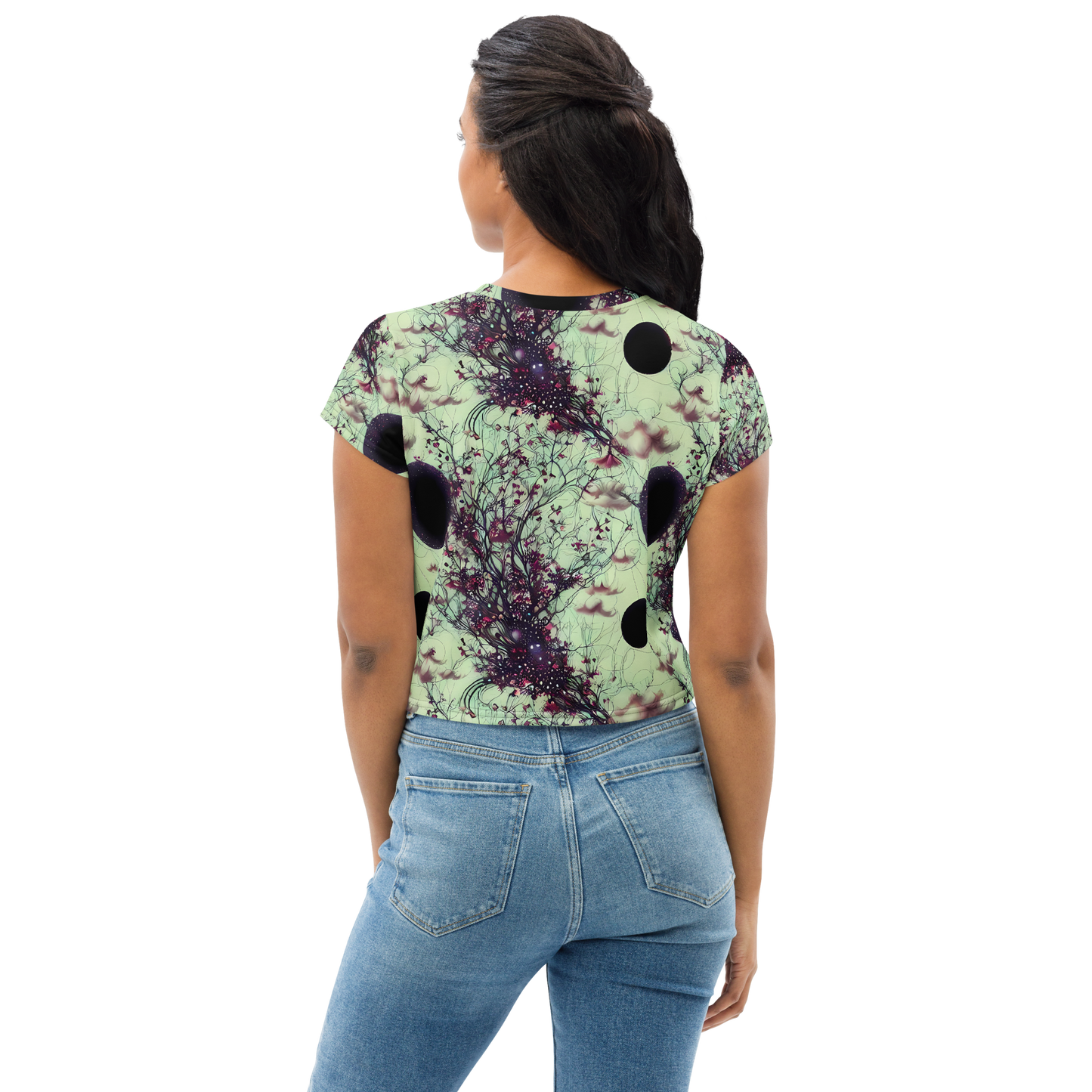 Women's Crop Tee - Celestial Bloom