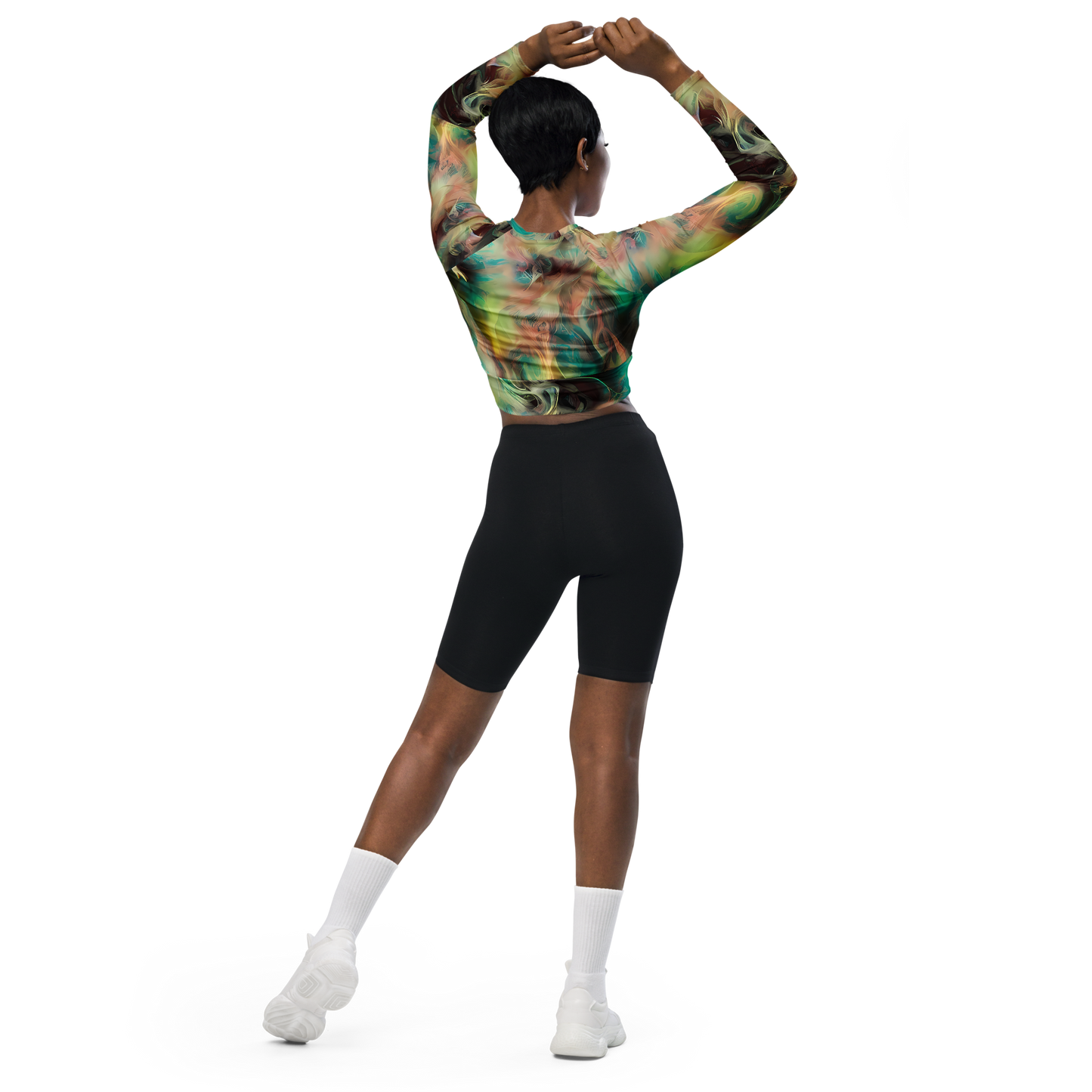 Long Sleeve Crop Top - Enchanted Fusion