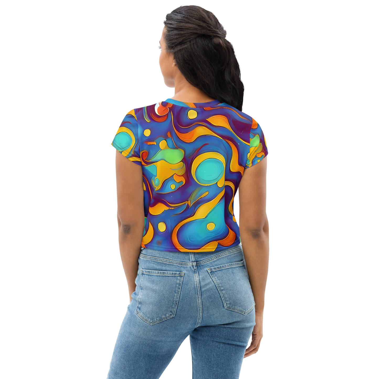 Women's Crop Tee - Pelton Swirl