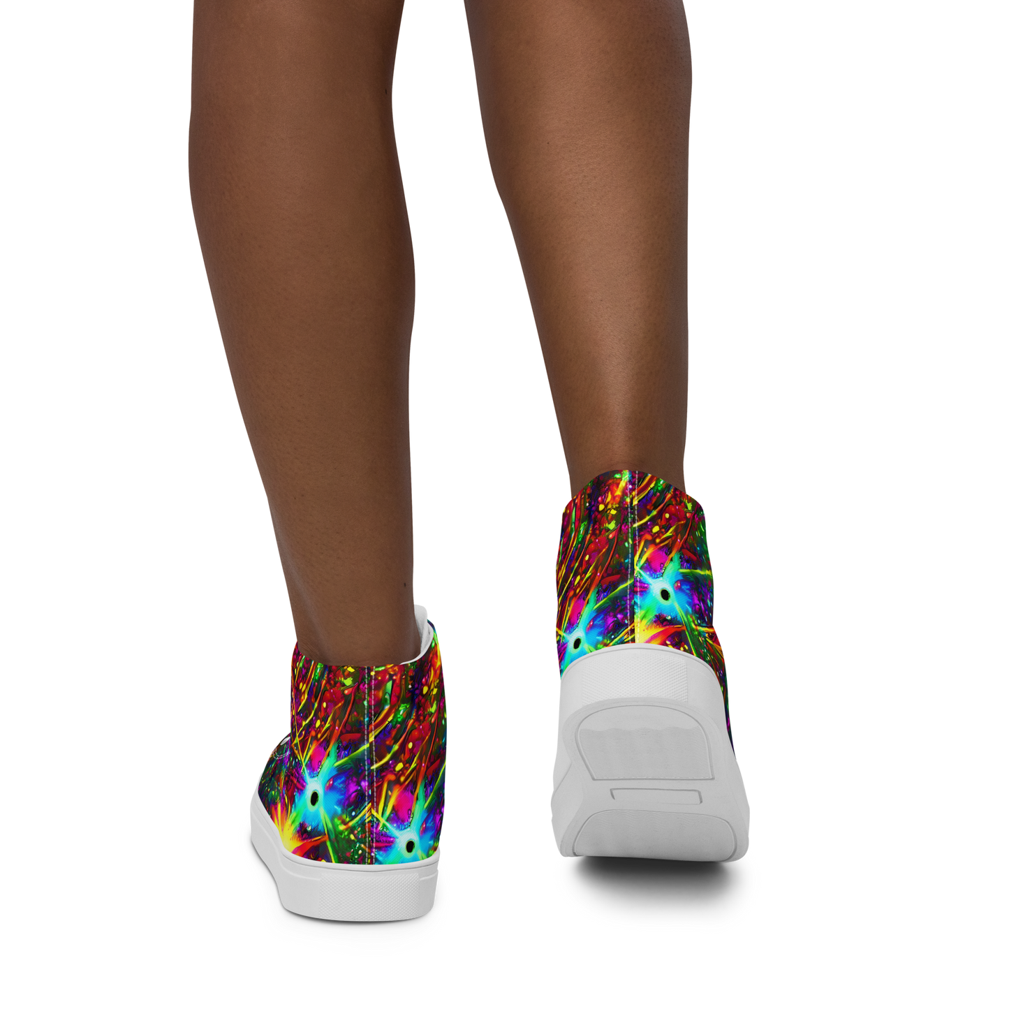 Women's High Top Canvas Shoes - Stellar Burst