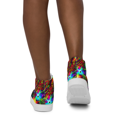 Women's High Top Canvas Shoes - Stellar Burst