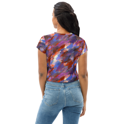 Women's Crop Tee - Celestial Brushstroke