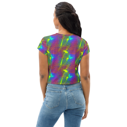 Women's Crop Tee - Prismatic Web