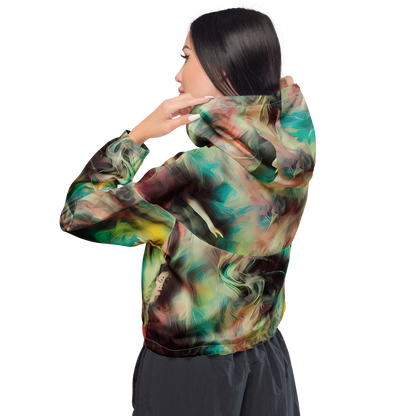 Women's Cropped Windbreaker - Enchanted Fusion