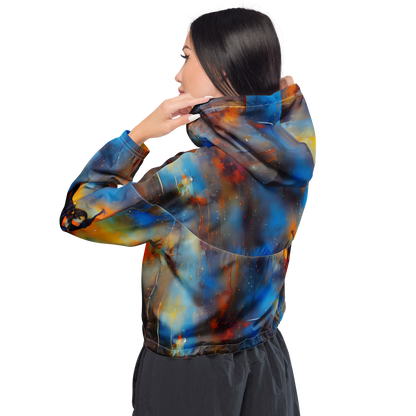 Women's Cropped Windbreaker - Cobalt Vogue