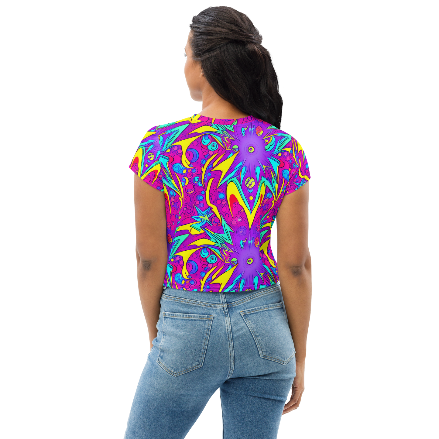 Women's Crop Tee - Nebula Radiance