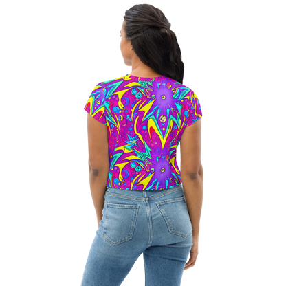 Women's Crop Tee - Nebula Radiance