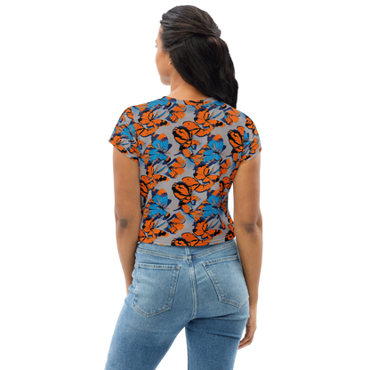 Women's Crop Tee - Flutter Wave