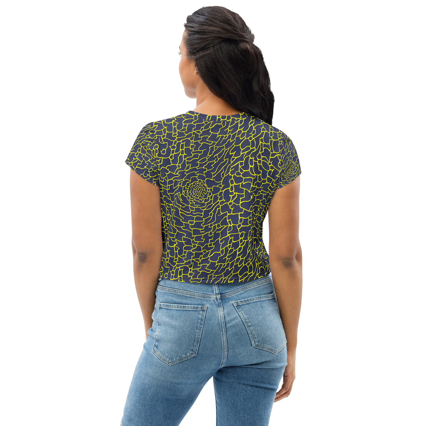 Women's Crop Tee - Nightshade Maze