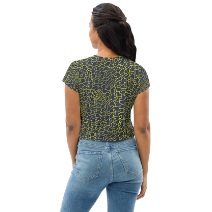 Women's Crop Tee - Nightshade Maze