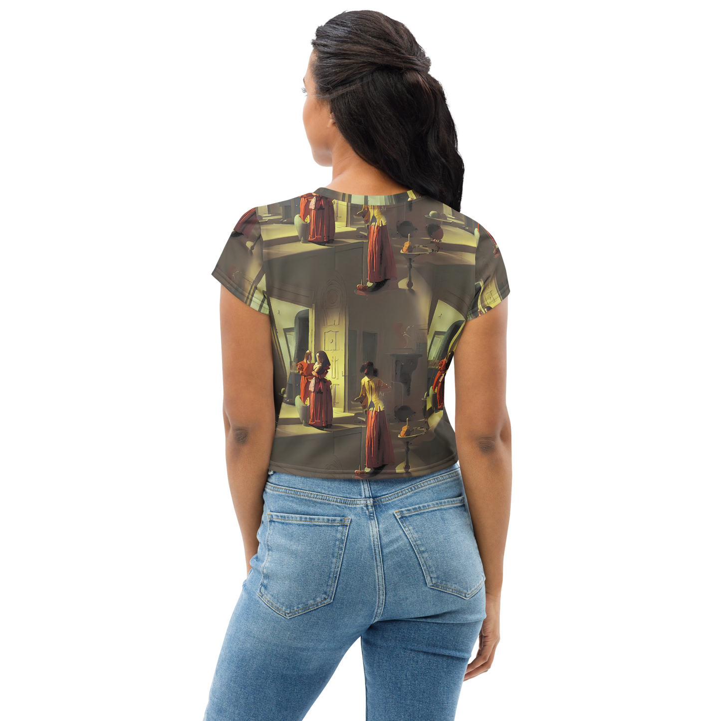 Women's Crop Tee - Surreal Shadows