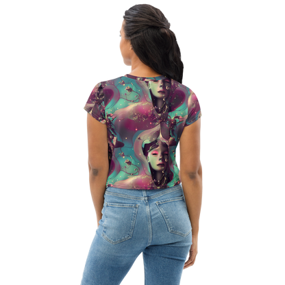 Women's Crop Tee - Nouveau Galaxy