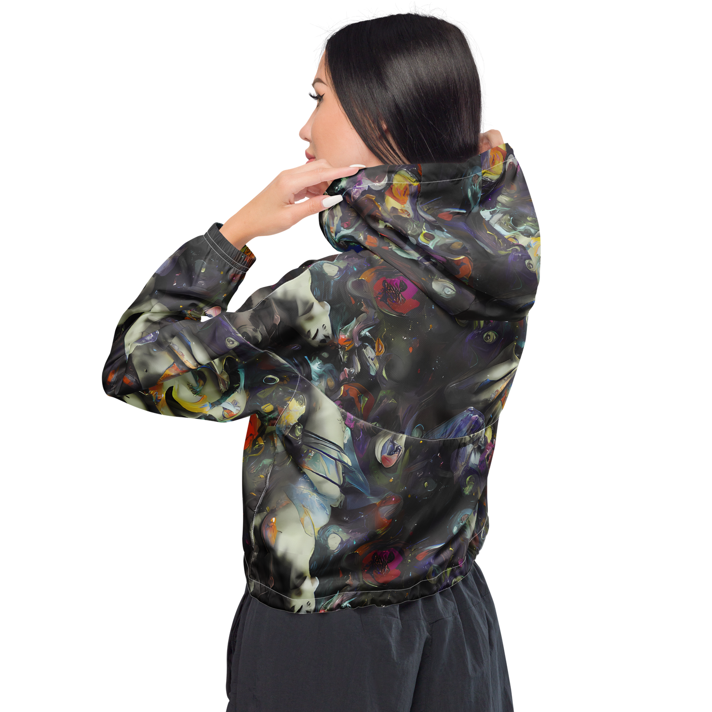 Women's Cropped Windbreaker - Dreamweaver's Canvas