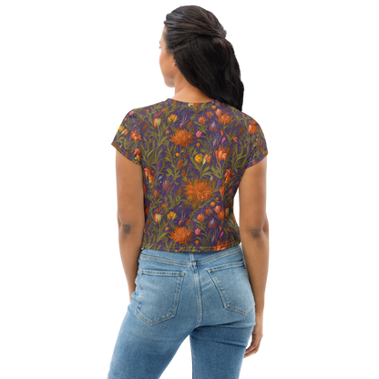 Women's Crop Tee - Botanical Nebula