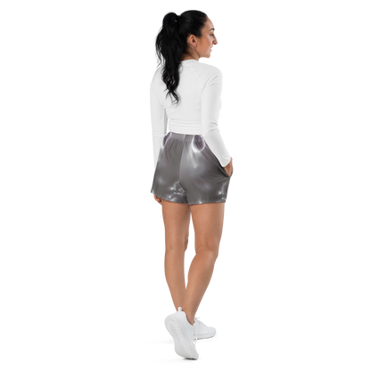 Women’s Athletic Shorts - Silver Nebula