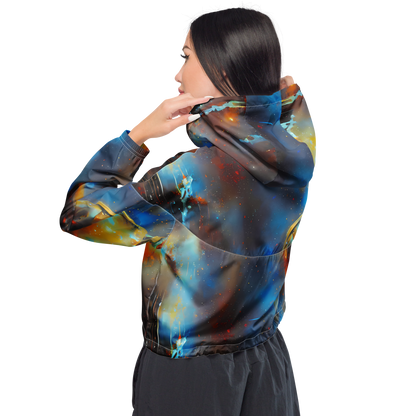 Women's Cropped Windbreaker - Chromatique Veil