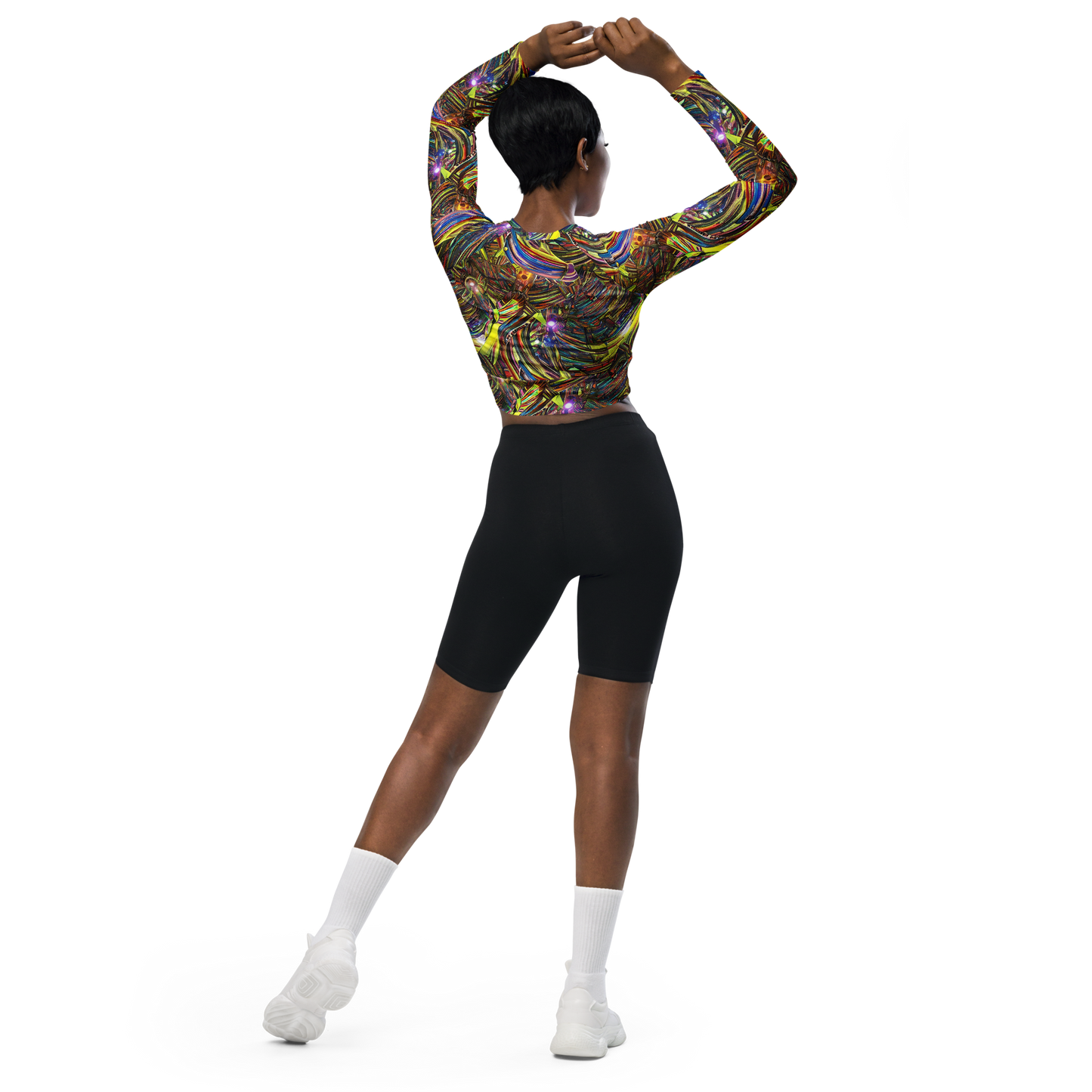 Long Sleeve Crop Top - Quantum Palette