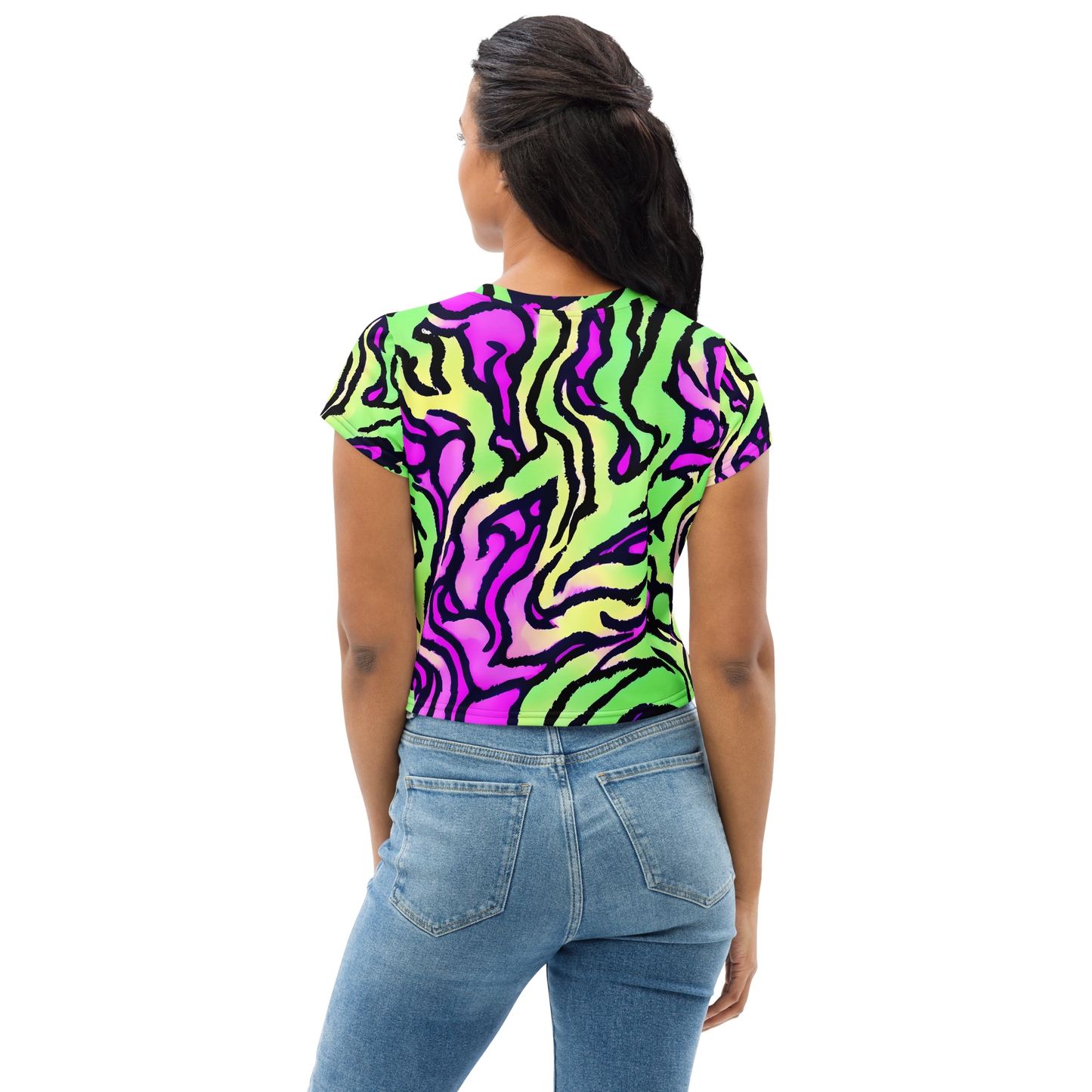 Women's Crop Tee - Mintchine Maze