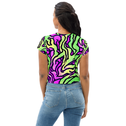 Women's Crop Tee - Mintchine Maze