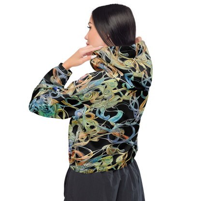 Women's Cropped Windbreaker - Infinite Mist