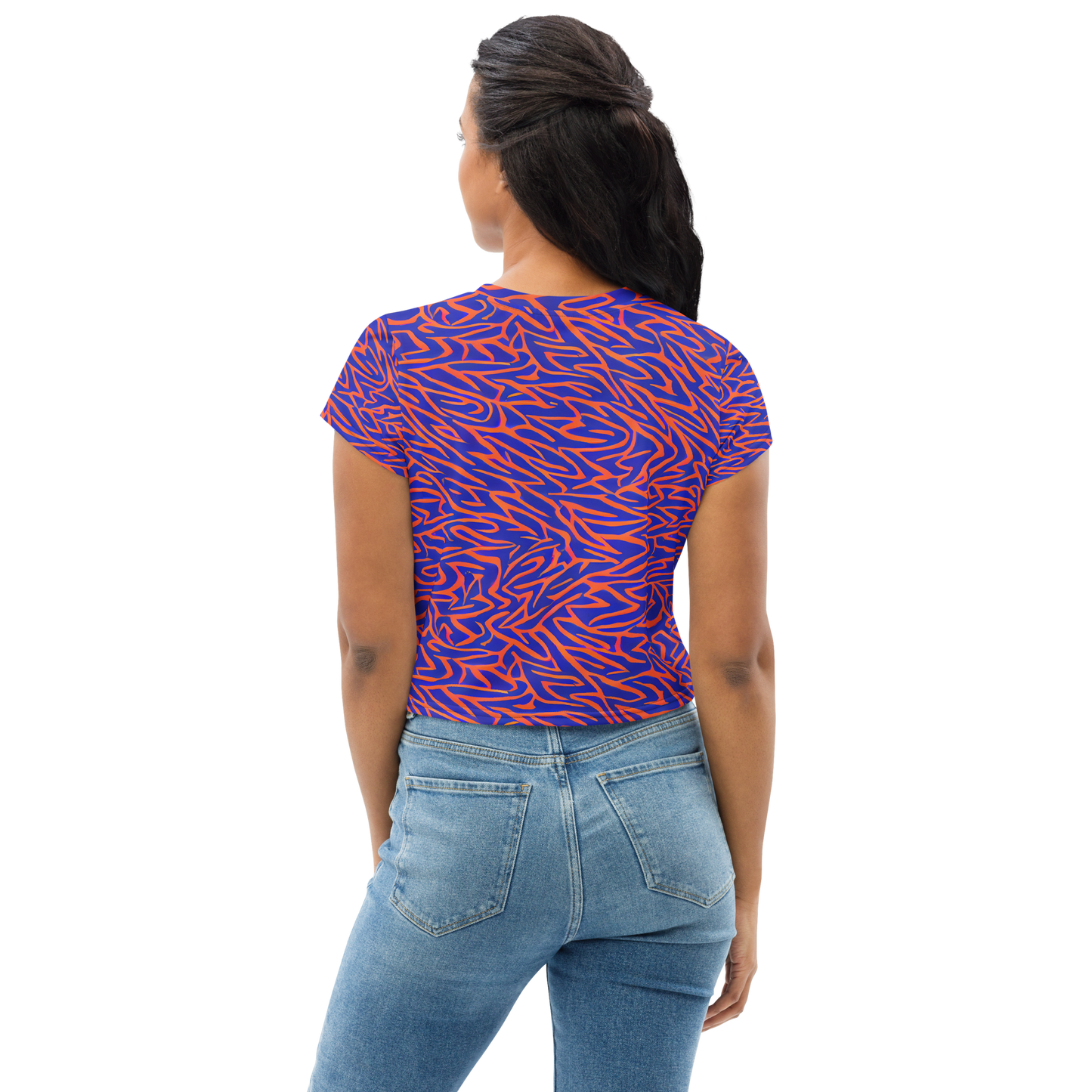 Women's Crop Tee - Sapphire Swirl