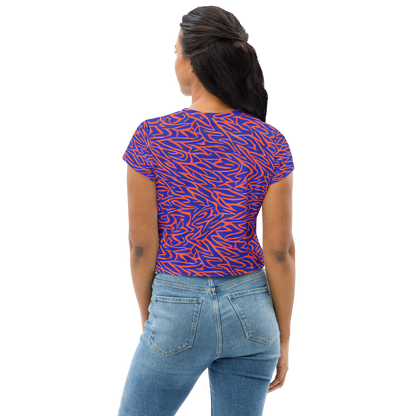 Women's Crop Tee - Sapphire Swirl