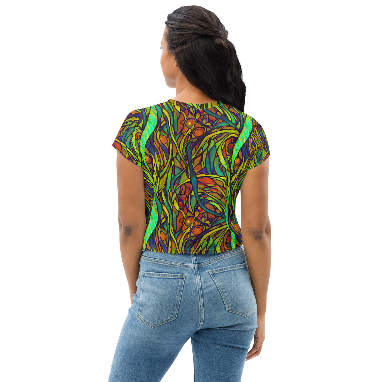 Women's Crop Tee - Cosmic Garden