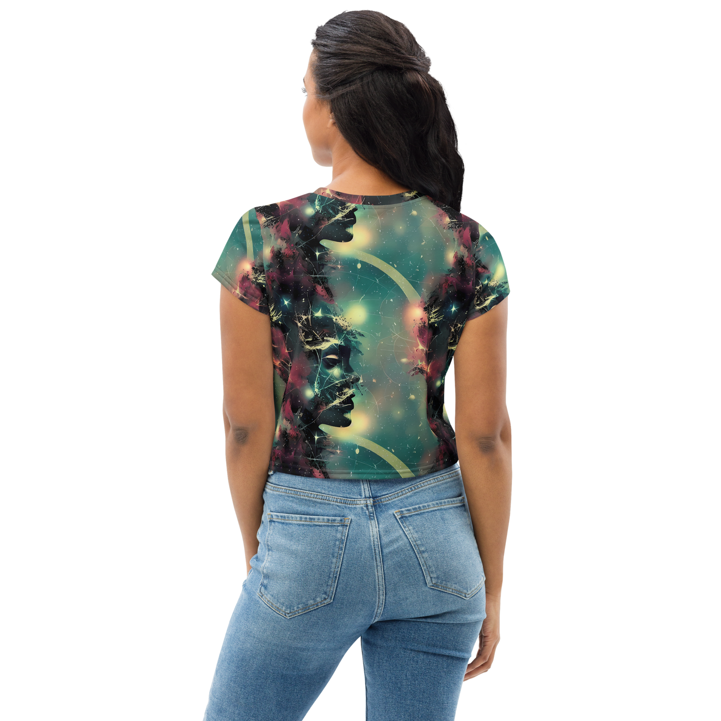 Women's Crop Tee - Galactic Serpent