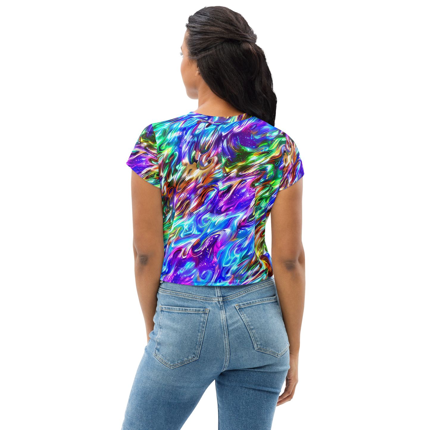 Women's Crop Tee - Faini Whirlwind