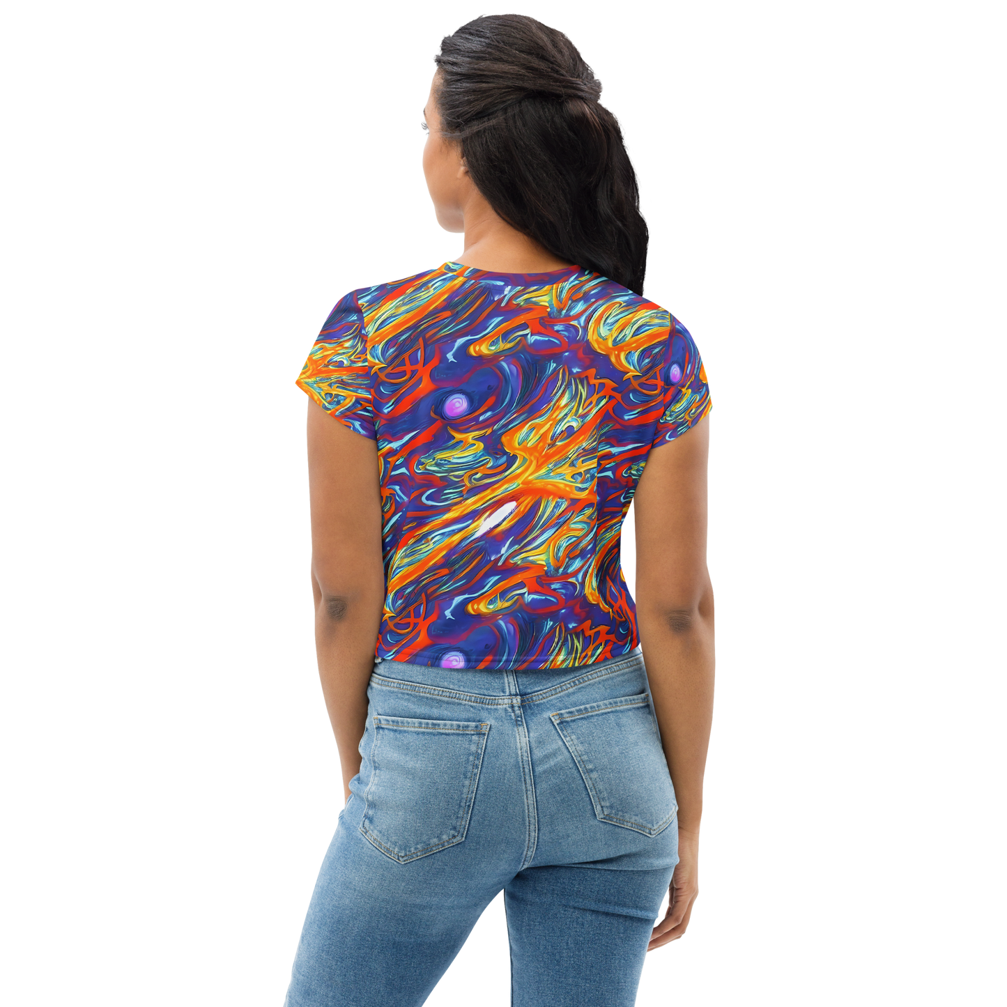 Women's Crop Tee - Galactic Ember