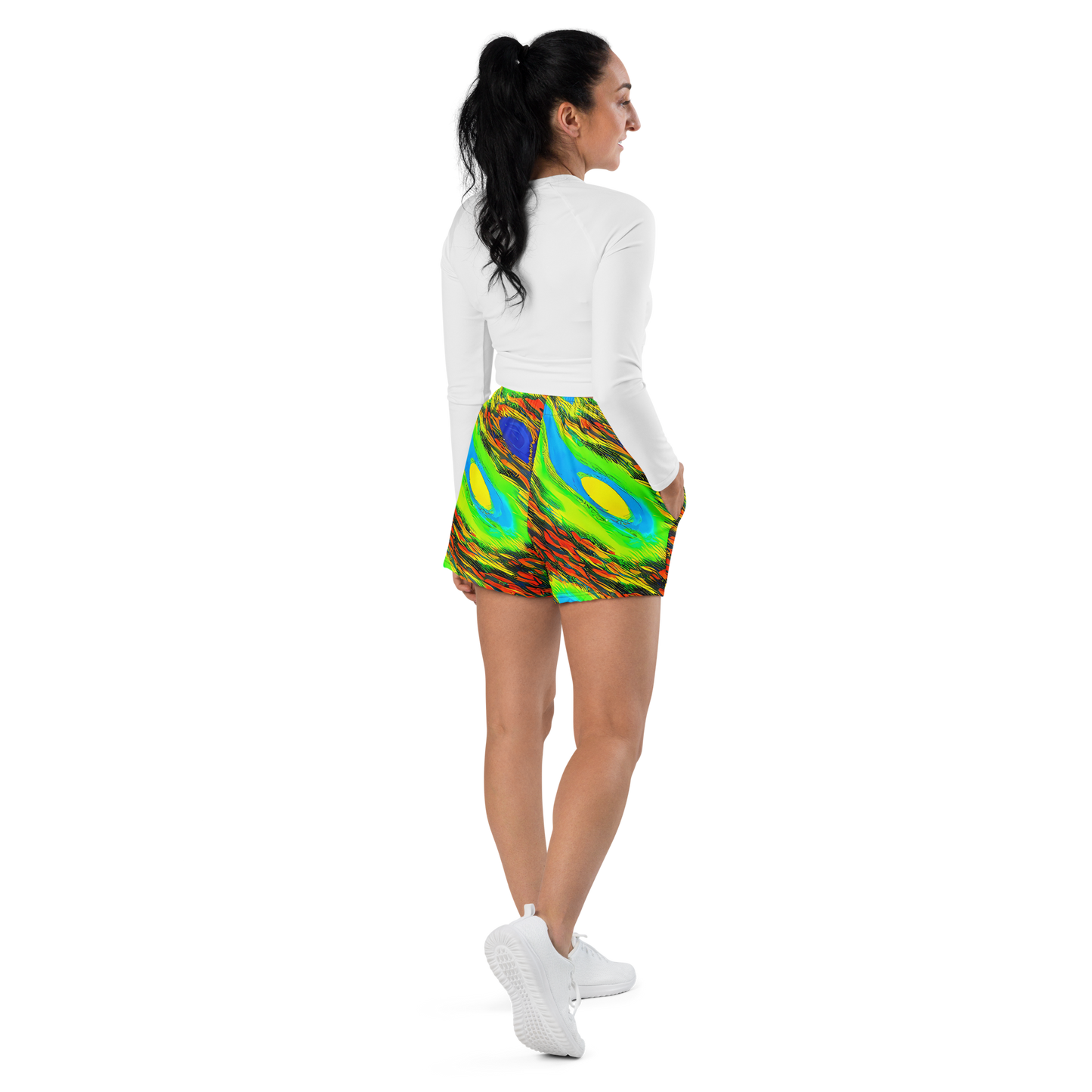 Women’s Athletic Shorts - Hodgkin's Blaze